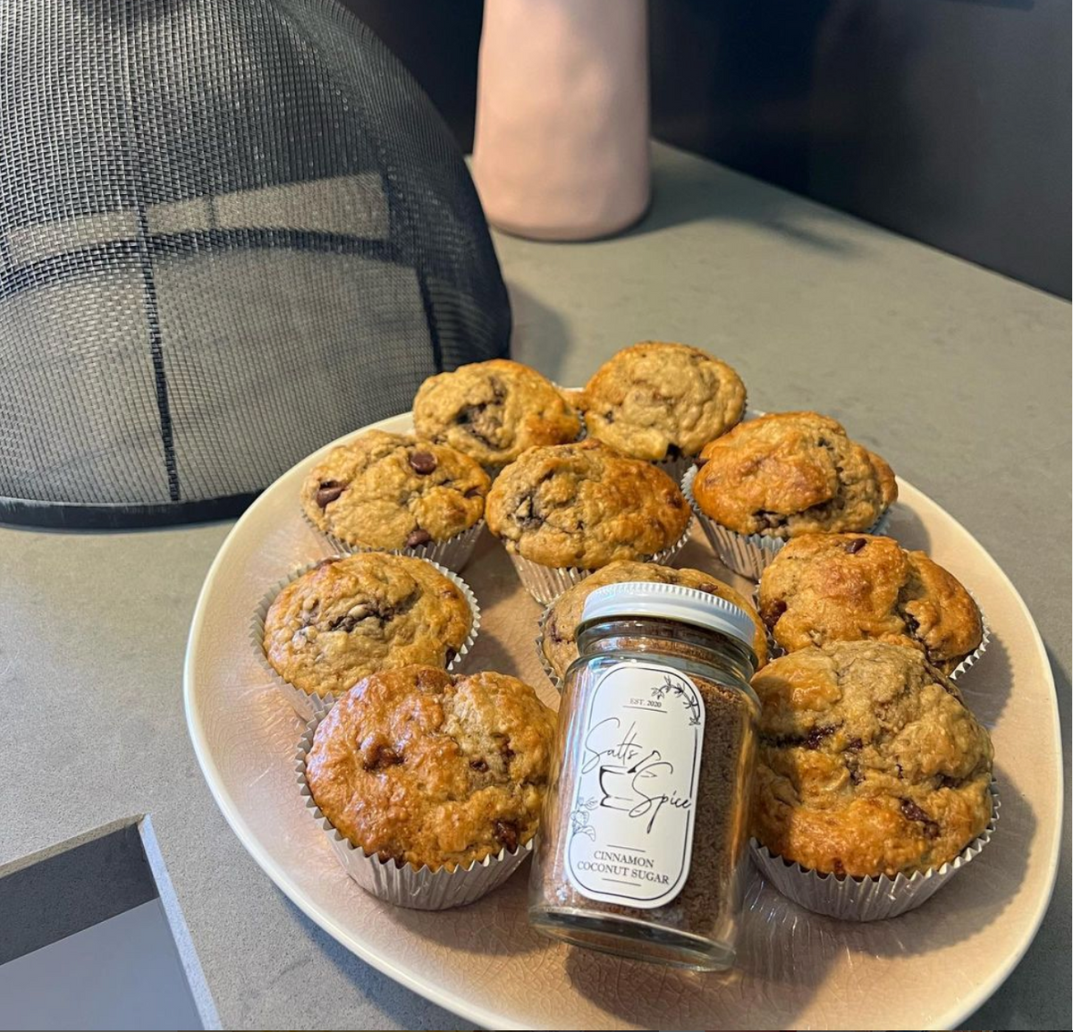 Banana Choc Chip Muffins – Salts and Spice Co.